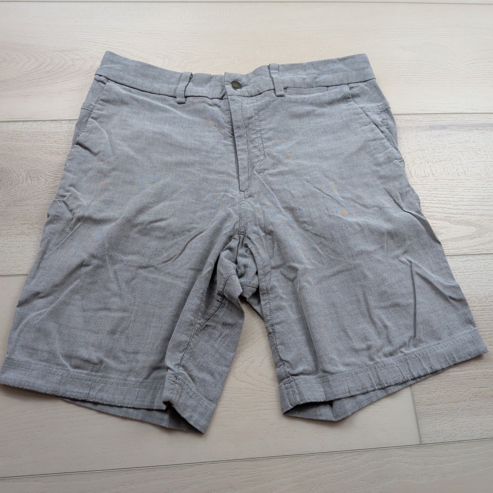 Lululemon Commission Short Mens 32 Grey Heathered Tech Chino Golf